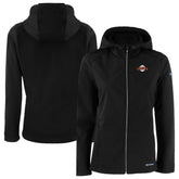 San Francisco Giants Cutter & Buck Women's Evoke Eco Softshell Recycled Full-Zip Jacket - Black Jackets