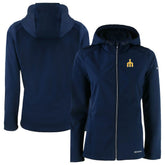 Seattle Mariners Cutter & Buck Women's Evoke Eco Softshell Recycled Full-Zip Jacket - Navy Jackets