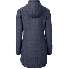 Kansas City Royals Cutter & Buck Women's Rainier Primaloft Eco Insulated Hooded Full-Zip Long Coat - Anthracite