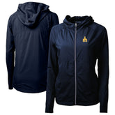 Seattle Mariners Cutter & Buck Women's Adapt Eco Knit Hybrid Recycled Full-Zip Hoodie - Navy Hoodies