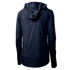 Seattle Mariners Cutter & Buck Women's Adapt Eco Knit Hybrid Recycled Full-Zip Hoodie - Navy Hoodies