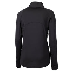 Baltimore Orioles Cutter & Buck Women's DryTec Adapt Eco Knit Stretch Recycled Raglan Half-Zip Top - Black Tops