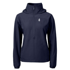 Chicago Cubs Cutter & Buck Women's Cooperstown Collection Charter Eco Recycled Half-Zip Anorak Jacket - Navy Jackets
