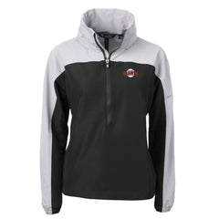 San Francisco Giants Cutter & Buck Women's Charter Eco Recycled Half-Zip Anorak Jacket - Black Jackets
