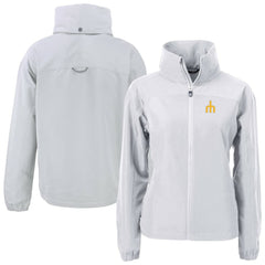 Seattle Mariners Cutter & Buck Women's Charter Eco Recycled Full-Zip Jacket - Gray Jackets