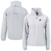 Philadelphia Phillies Cutter & Buck Women's Cooperstown Collection Charter Eco Recycled Full-Zip Jacket - Gray Jackets
