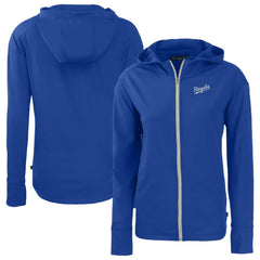 Kansas City Royals Cutter & Buck Women's Daybreak Eco Recycled Full-Zip Hoodie Jacket - Royal Jackets