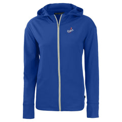 Los Angeles Dodgers Cutter & Buck Women's Daybreak Eco Recycled Full-Zip Hoodie Jacket - Royal Jackets