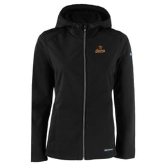 Houston Astros Cutter & Buck Women's Evoke Eco Softshell Recycled Full-Zip Jacket - Black Jackets