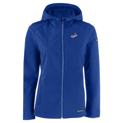 Los Angeles Dodgers Cutter & Buck Women's Evoke Eco Softshell Recycled Full-Zip Jacket - Royal Jackets