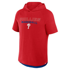 Philadelphia Phillies Fanatics Clubhouse Optimal Play Raglan Hoodie T-Shirt - Red Hoodies