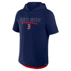 Boston Red Sox Fanatics Clubhouse Optimal Play Raglan Hoodie T-Shirt - Navy Hoodies