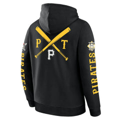 Pittsburgh Pirates Fanatics Big City Legacy Fleece Pullover Hoodie - Black Hoodies