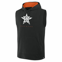 Houston Astros Fanatics Fire Speed Sleeveless Pullover Hoodie - Black Hoodies