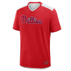 Philadelphia Phillies Fanatics Walk Off V-Neck T-Shirt - Red T-shirts