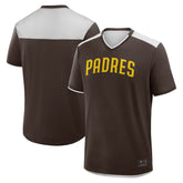 San Diego Padres Fanatics Walk Off V-Neck T-Shirt - Brown T-shirts