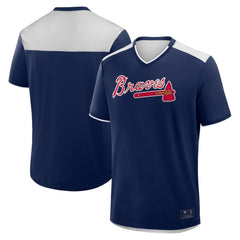 Atlanta Braves Fanatics Walk Off V-Neck T-Shirt - Navy T-shirts