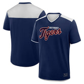 Detroit Tigers Fanatics Walk Off V-Neck T-Shirt - Navy T-shirts