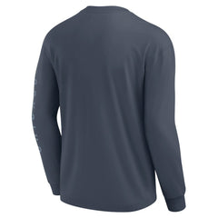 Chicago Cubs Fanatics Elements Future Ground Tonal Info Long Sleeve T-Shirt - Blue T-shirts