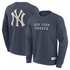New York Yankees Fanatics Elements Future Ground Lettering Pullover Sweatshirt - Blue Pullover