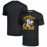 Jerome Bettis Pittsburgh Steelers Homage Caricature Retired Player Tri-Blend T-Shirt Charcoal