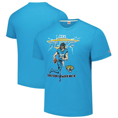 Trevor Lawrence Jacksonville Jaguars Homage Unisex NFL Blitz Player Tri-Blend T-Shirt Teal