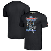 Bo Jackson Las Vegas Raiders Homage Unisex NFL Blitz Retired Player Tri-Blend T-Shirt Heathered Charcoal