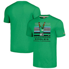 Randall Cunningham Philadelphia Eagles Homage Unisex Tecmo Bowl Retired Player Graphic Tri-Blend T-Shirt Kelly Green