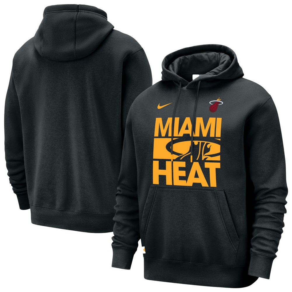 Miami Heat Courtside Club Pullover Hoodie Black