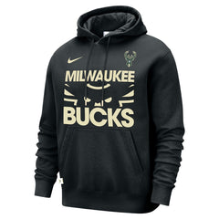 Milwaukee Bucks Courtside Club Pullover Hoodie Black