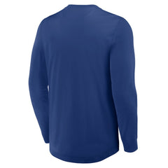 NHL Tampa Bay Lightning Fanatics Adrenaline Push Long Sleeve Henley Shirt - Blue