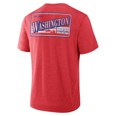 NHL Washington Capitals Fanatics Fan Lanes Tri-Blend T-Shirt - Heather Red