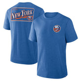 NHL New York Islanders Fanatics Fan Lanes Tri-Blend T-Shirt - Heather Royal