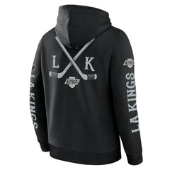 NHL Los Angeles Kings Fanatics Big City Legacy Fleece Pullover Hoodie - Black