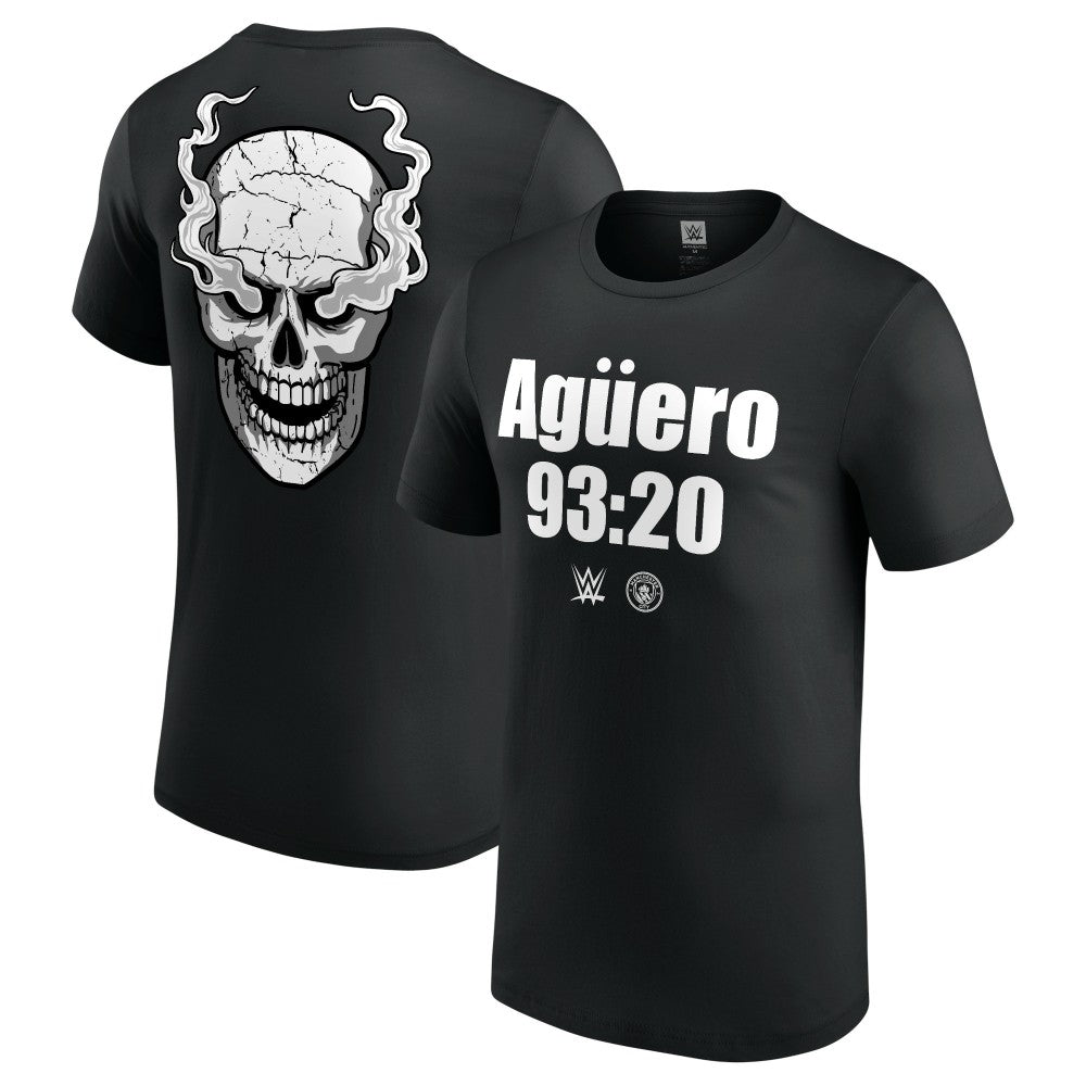"Stone Cold" Steve Austin WWE x Manchester City Aguero 93:20 T-Shirt Black shop