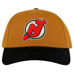 NHL New Jersey Devils American Needle Burnett Adjustable Hat - Tan/Black