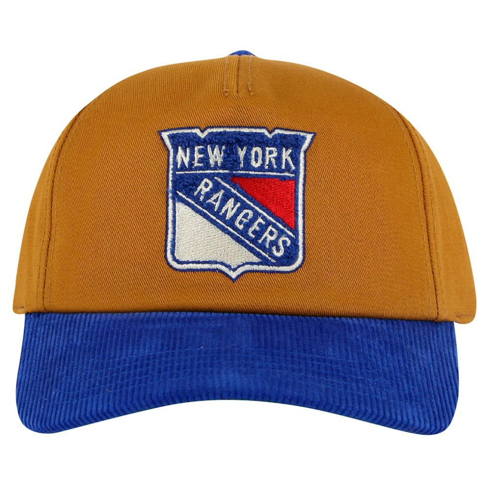 NHL New York Rangers American Needle Burnett Adjustable Hat - Tan/Blue