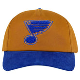 NHL St. Louis Blues American Needle Burnett Adjustable Hat - Tan/Blue