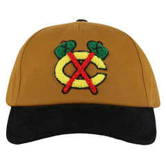 NHL Chicago Blackhawks American Needle Burnett Adjustable Hat - Tan/Black