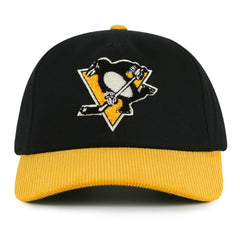 NHL Pittsburgh Penguins American Needle Burnett Adjustable Hat - Black/Gold