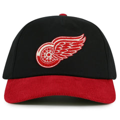 NHL Detroit Red Wings American Needle Burnett Adjustable Hat - Black/Red