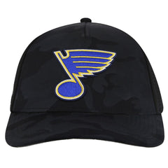 NHL St. Louis Blues American Needle Valin Camo Super Tech Vented Adjustable Hat - Black