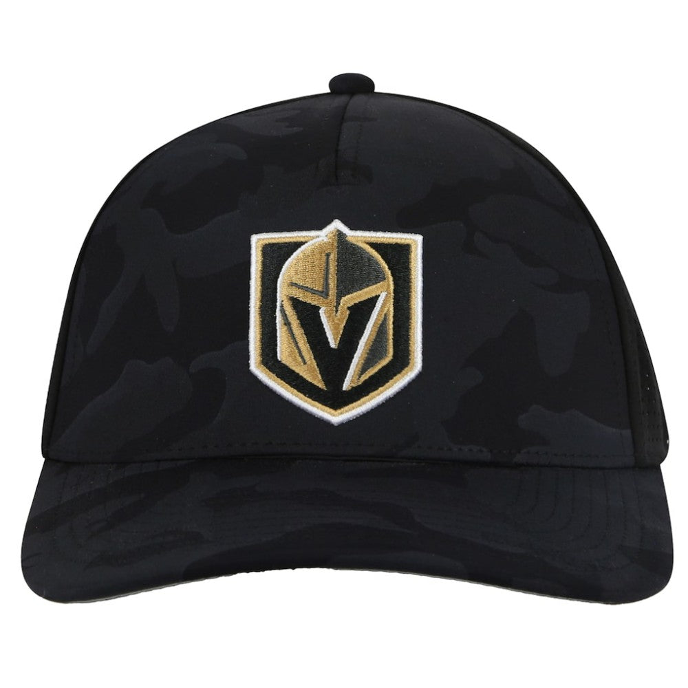 NHL Vegas Golden Knights American Needle Valin Camo Super Tech Vented Adjustable Hat - Black