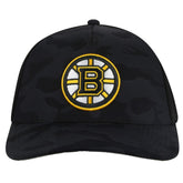 NHL Boston Bruins American Needle Valin Camo Super Tech Vented Adjustable Hat - Black