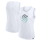 NHL Seattle Kraken Fanatics Women's Slub Tank Top - White