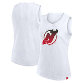 NHL New Jersey Devils Fanatics Women's Slub Tank Top - White