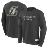 Los Angeles Lakers Elements Future Ground Lettering Pullover Sweatshirt Gray