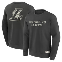 Los Angeles Lakers Elements Future Ground Lettering Pullover Sweatshirt Gray