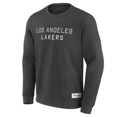 Los Angeles Lakers Elements Future Ground Lettering Pullover Sweatshirt Gray