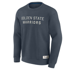Golden State Warriors Elements Future Ground Lettering Pullover Sweatshirt Blue